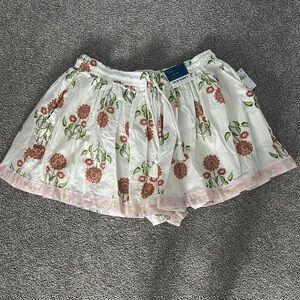 Old Navy Floral White Skort